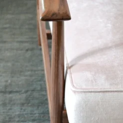 mg12 by Monica Geronimi Armchairs<Gaia Pink Velvet Armchair