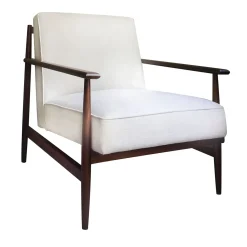 mg12 by Monica Geronimi Armchairs<Gaia White Linen-Cotton Armchair