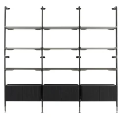 Morica Design Bookcases<Galaxy Laguna Oak Wood Wall Composition