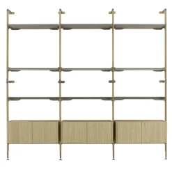 Morica Design Bookcases<Galaxy Solid Oak Wood Wall Composition