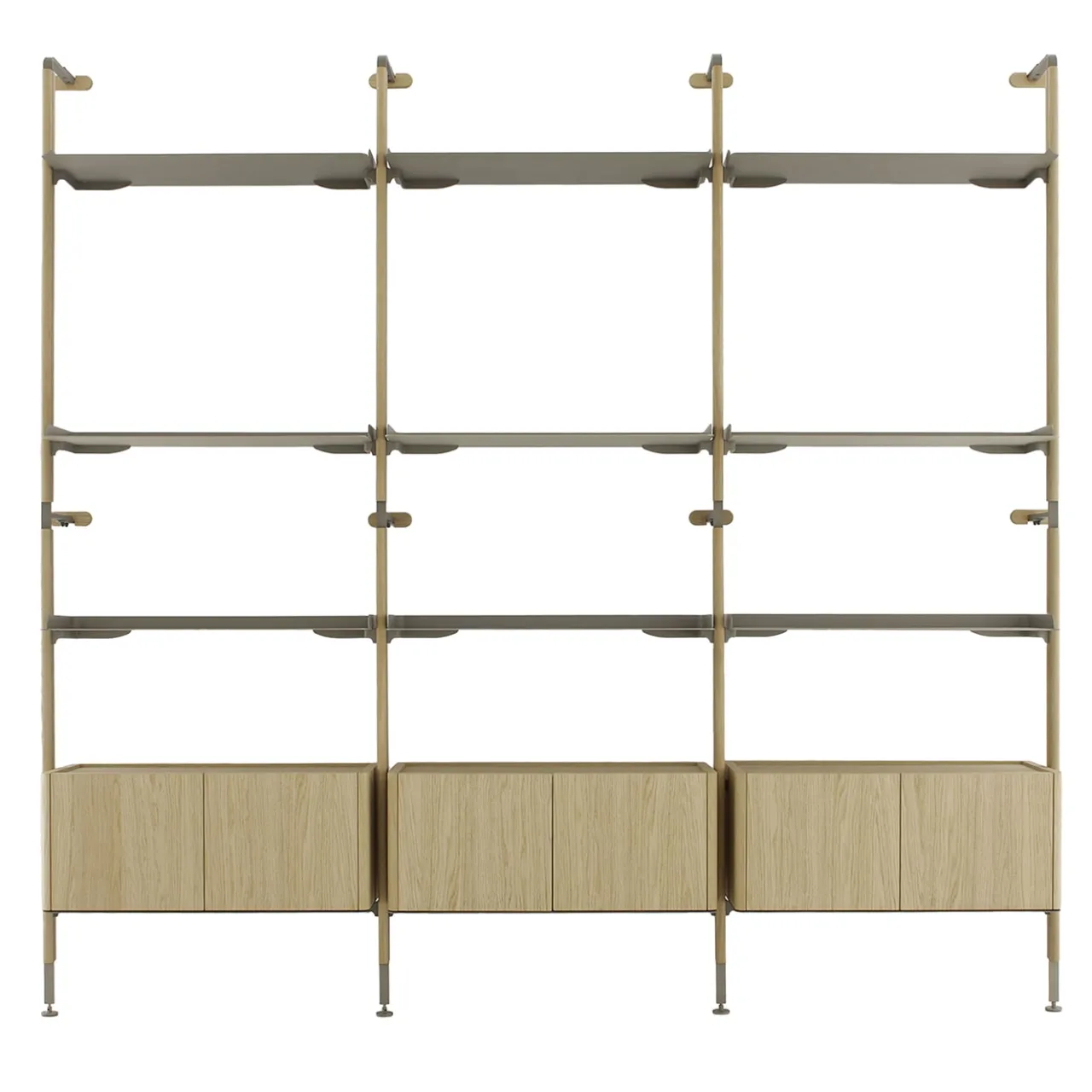 Morica Design Bookcases<Galaxy Solid Oak Wood Wall Composition
