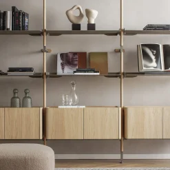 Morica Design Bookcases<Galaxy Solid Oak Wood Wall Composition