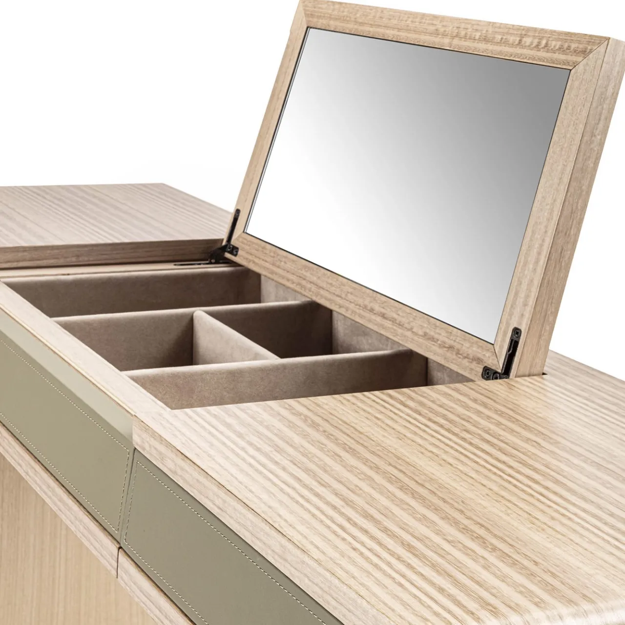Carpanelli Vanities<Galileo Lux Leather & Eucalyptus Vanity Desk