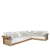 Visionnaire Outdoor Sofas & Benches<Galloway White Vivienne Fabric Angular Outdoor Sofa