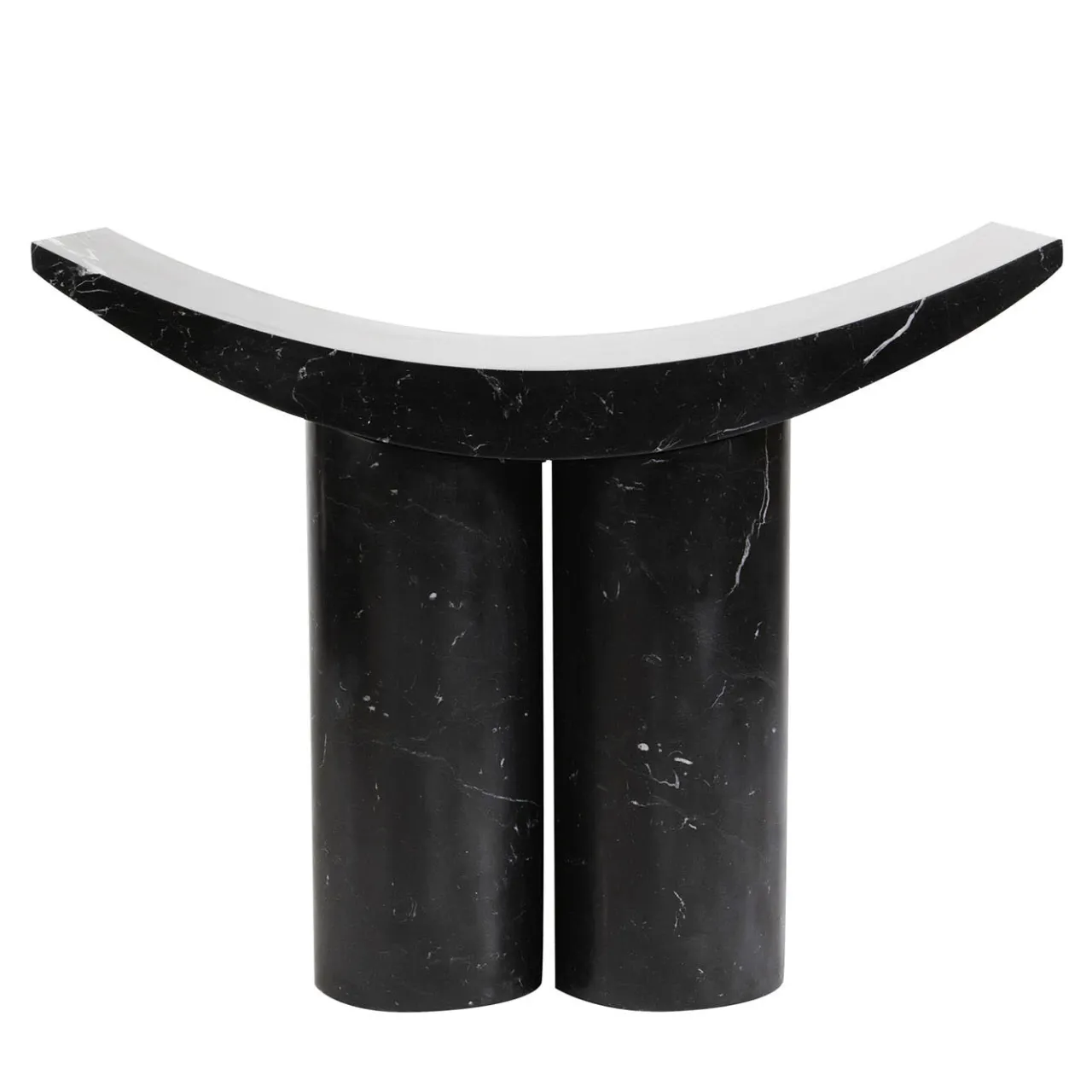 Pietro Franceschini Stools<Gamma Black Marquina Marble Sculptural Stool