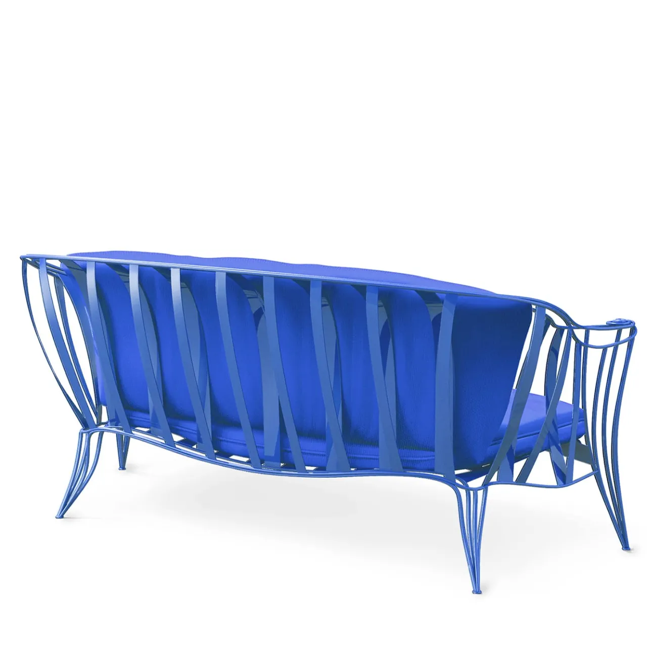 Sergio Villa Outdoor Sofas & Benches<Garden Blue Sofa by Carlo Rampazzi