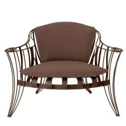 Sergio Villa Outdoor Armchairs<Garden Bronze Armchair by Carlo Rampazzi