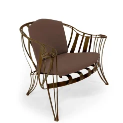 Sergio Villa Outdoor Armchairs<Garden Bronze Armchair by Carlo Rampazzi