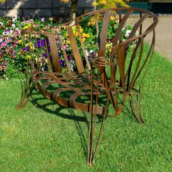 Sergio Villa Outdoor Armchairs<Garden Bronze Armchair by Carlo Rampazzi