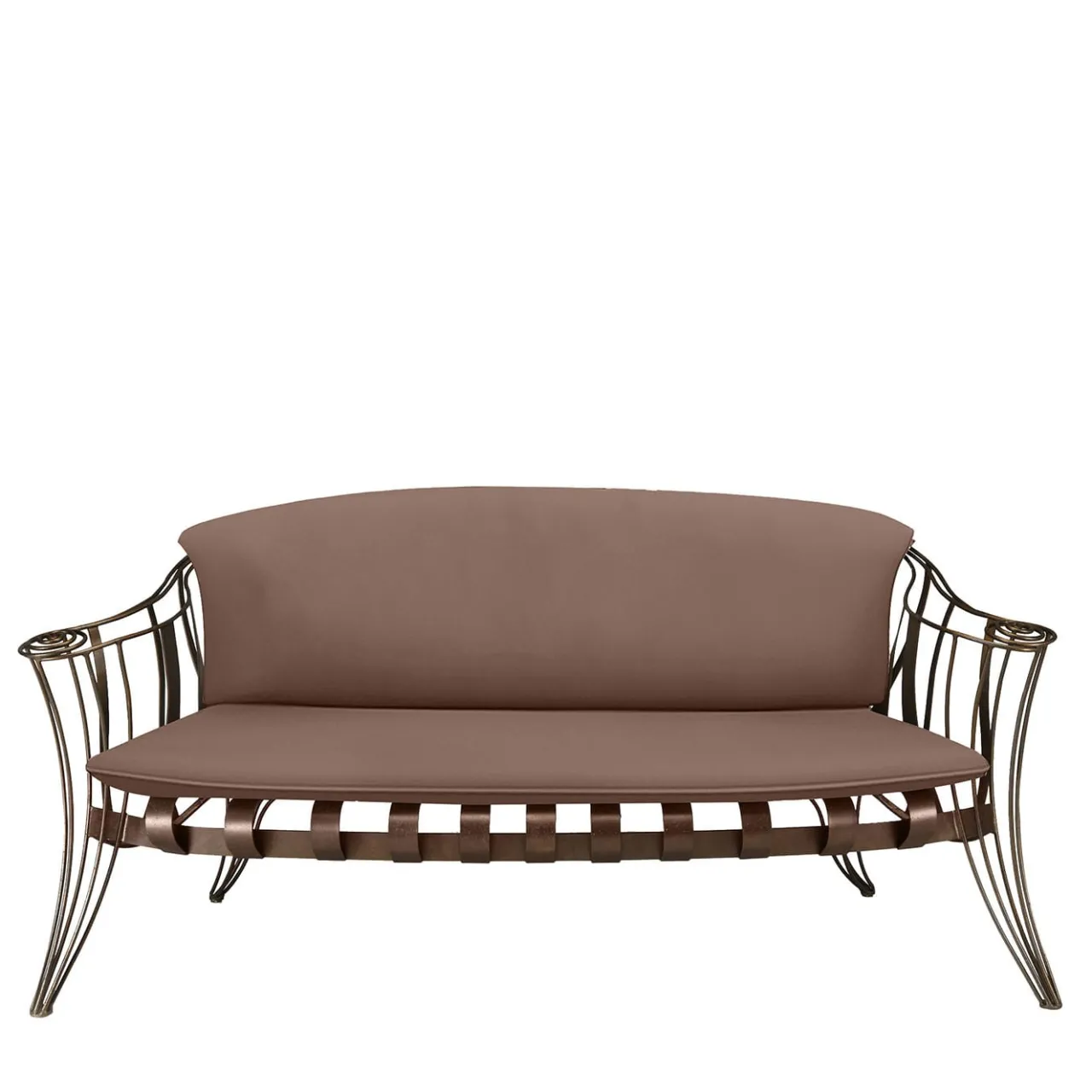 Sergio Villa Outdoor Sofas & Benches<Garden Bronze Sofa by Carlo Rampazzi
