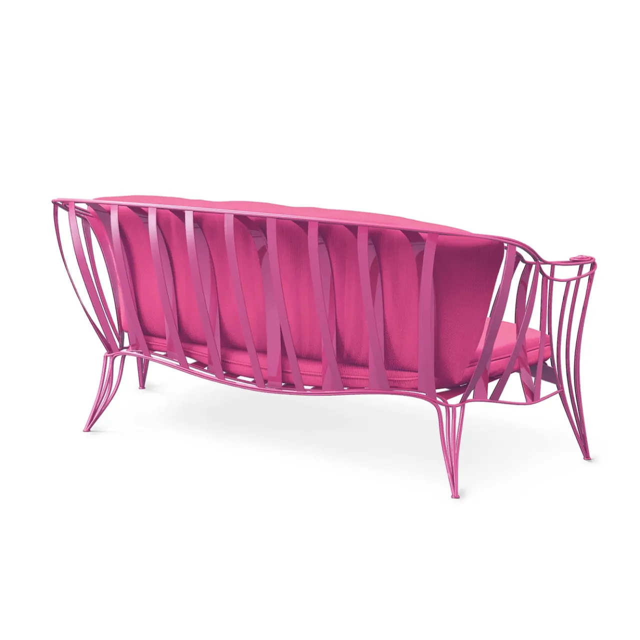 Sergio Villa Outdoor Sofas & Benches<Garden Pink Sofa by Carlo Rampazzi