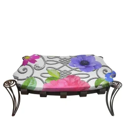 Sergio Villa Other Outdoor Furniture<Garden White Flower pouf by Carlo Rampazzi