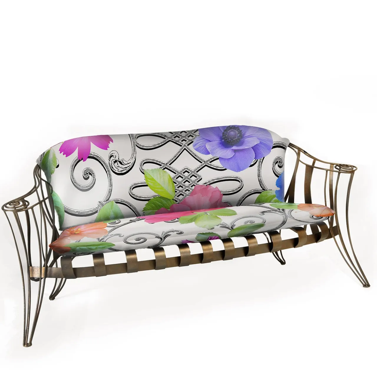 Sergio Villa Outdoor Sofas & Benches<Garden White Flower sofa by Carlo Rampazzi
