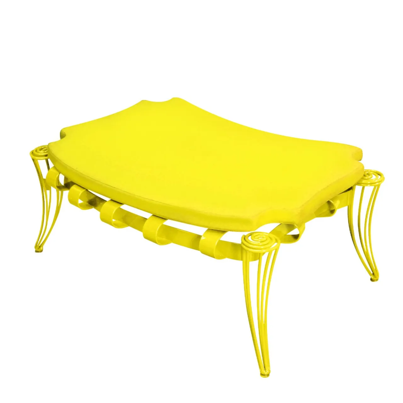 Sergio Villa Other Outdoor Furniture<Garden Yellow Pouf by Carlo Rampazzi