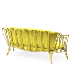 Sergio Villa Outdoor Sofas & Benches<Garden Yellow Sofa by Carlo Rampazzi