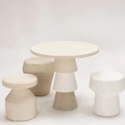 Pimar Limestone Stools<Gas Stool by Giulio lacchetti