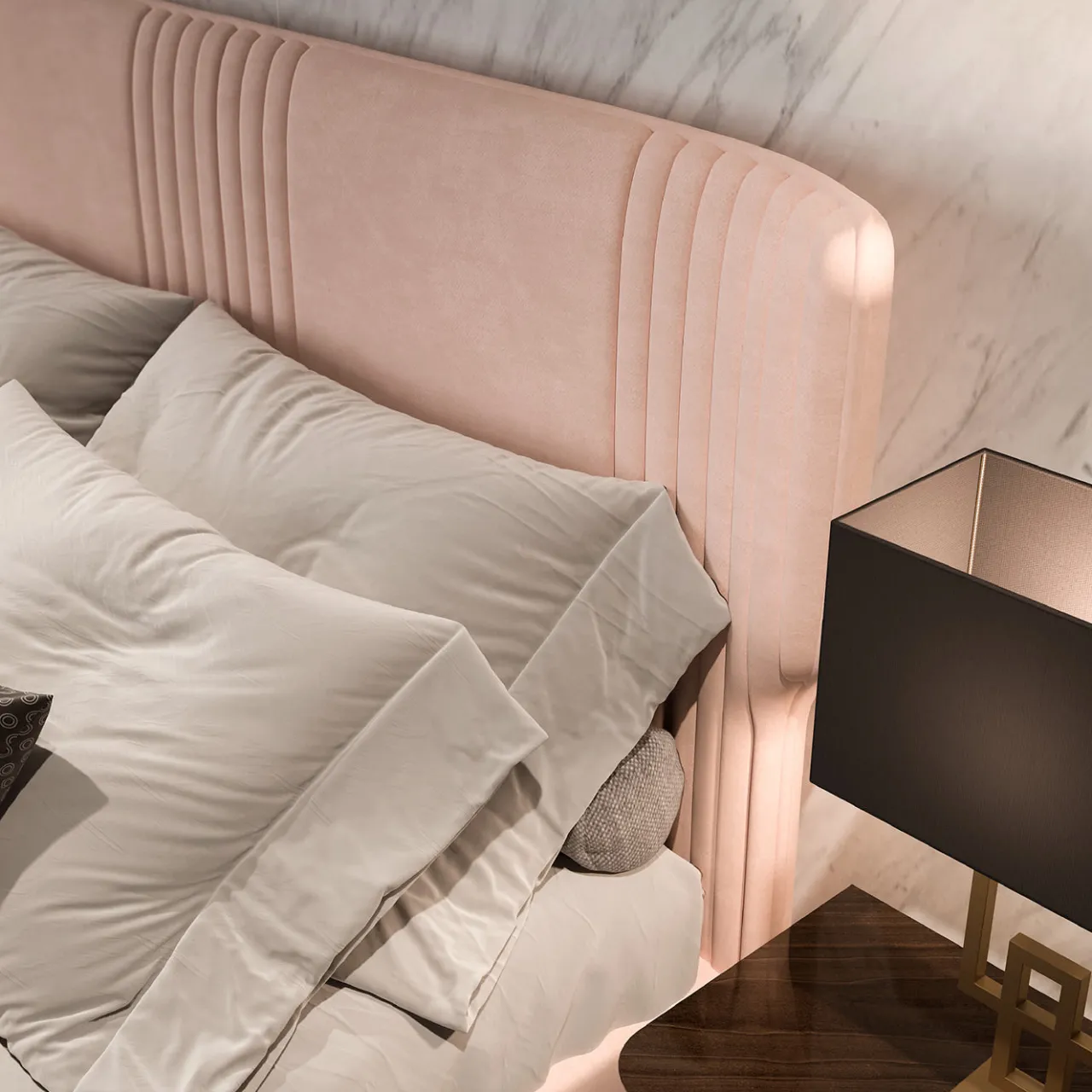 Alberto & Mario Ghezzani Beds<Gattopardo Pink Double Bed