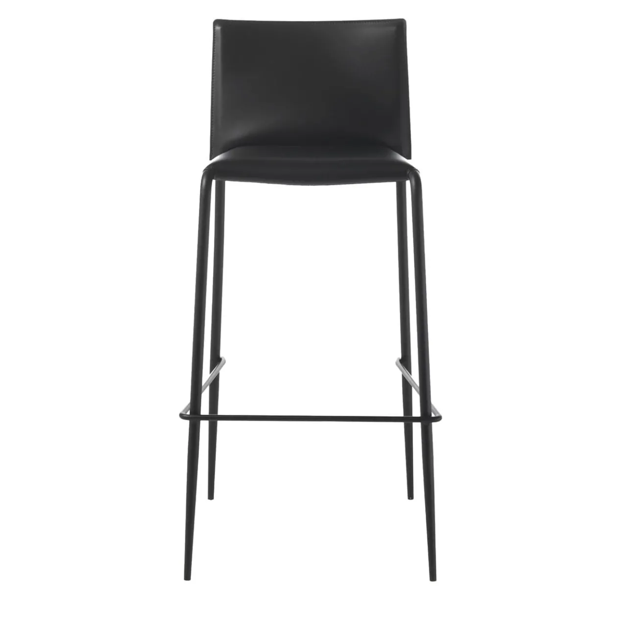 Enrico Pellizzoni Bar Stools<Gazzella Black Bar Stool