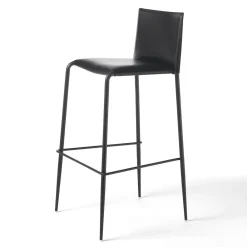 Enrico Pellizzoni Bar Stools<Gazzella Black Bar Stool
