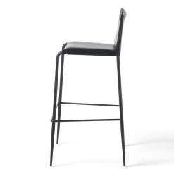 Enrico Pellizzoni Bar Stools<Gazzella Black Bar Stool