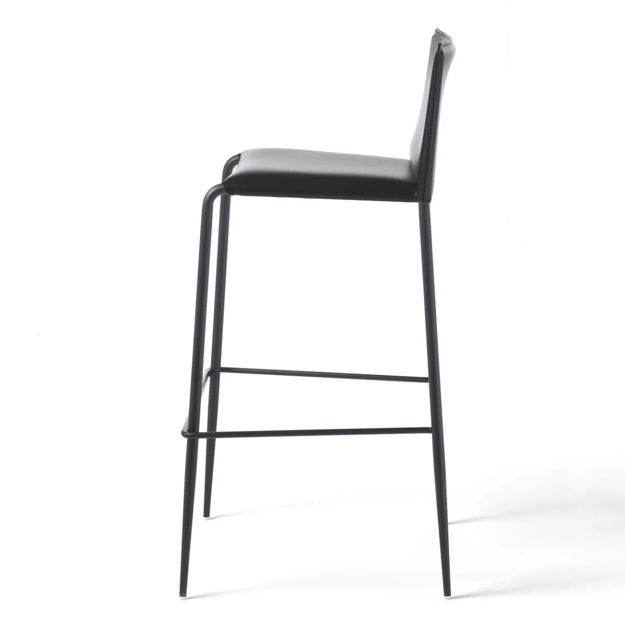 Enrico Pellizzoni Bar Stools<Gazzella Black Bar Stool