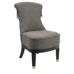Selezioni Domus Armchairs<Gazzella Mélange Gray Fabric Amchair