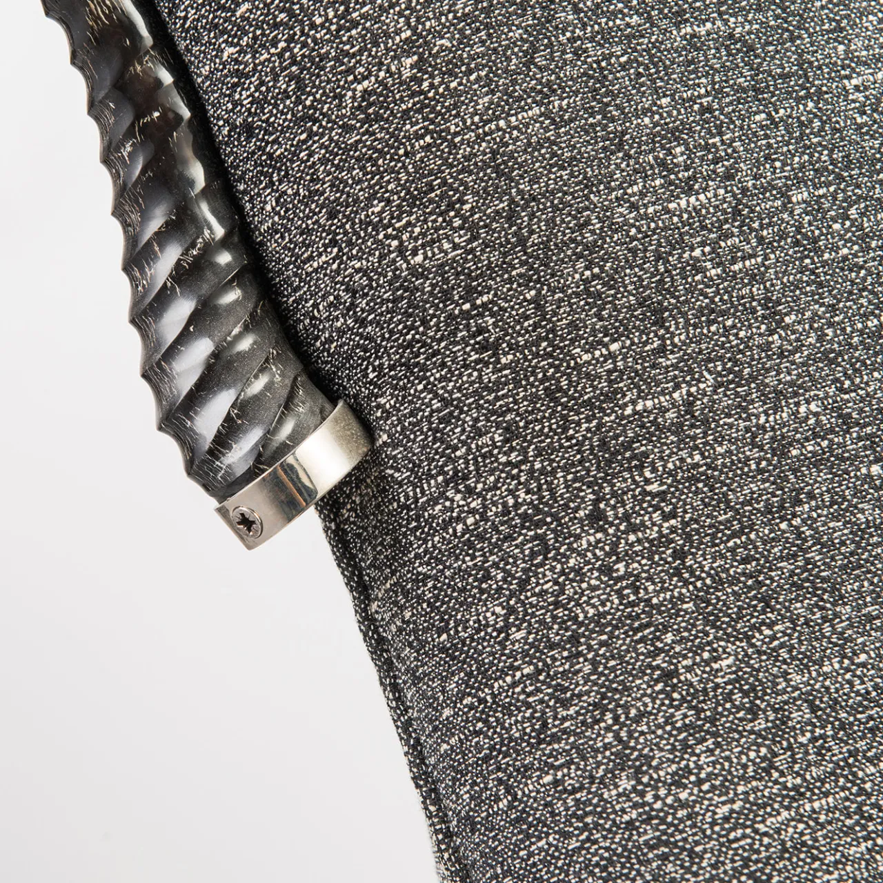 Selezioni Domus Armchairs<Gazzella Mélange Gray Fabric Amchair