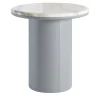 Secolo Side Tables<Gemini Leather And Calacatta Marble Side Table