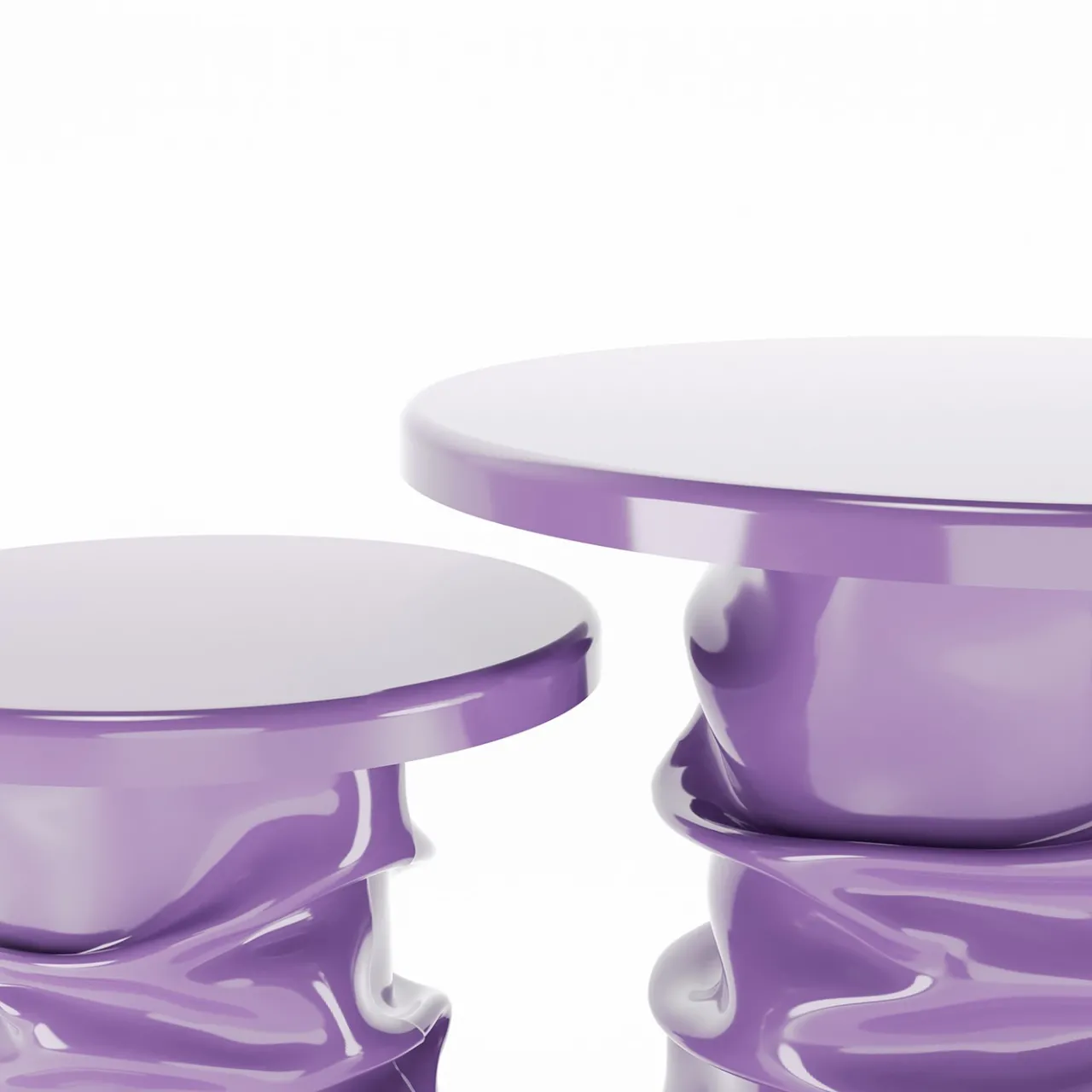 Studio X Side Tables<Gemini Set of 2 Purple Side Tables