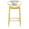 TrabA' Bar Stools<Genoa Cross Yellow Stool by Cesare Ehr