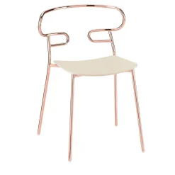 TrabA' Chairs<Genoa Met Copper Chair by Cesare Ehr