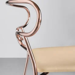 TrabA' Chairs<Genoa Met Copper Chair by Cesare Ehr
