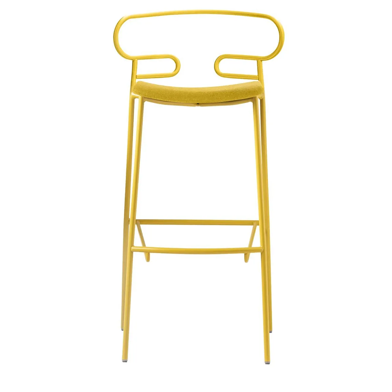 TrabA' Bar Stools<Genoa Total Yellow Stool by Cesare Ehr