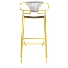TrabA' Bar Stools<Genoa Yellow and Gray Stool by Cesare Ehr