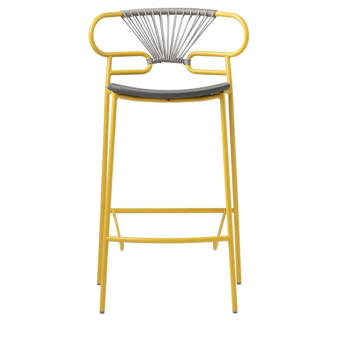 TrabA' Bar Stools<Genoa Yellow Stool by Cesare Ehr