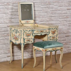 Vangelista 1960 Vanities<Genoese Style Hand-painted Vanity Table with Stool