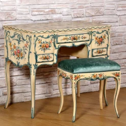 Vangelista 1960 Vanities<Genoese Style Hand-painted Vanity Table with Stool