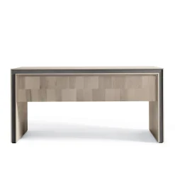Dale Italia Desk & Writing Tables<Gentile Gray Walnut Wood Writing Desk With Drawers