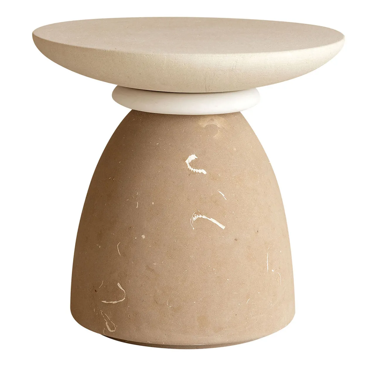 Pimar Limestone Side Tables<Geo E Side Table by Apospersano