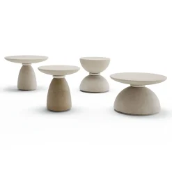 Pimar Limestone Side Tables<Geo E Side Table by Apospersano