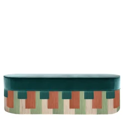 Lorenza Bozzoli Couture Benches<Geo Stripe Polychrome Bench #1