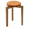 Tonucci Collection Stools<Gio Cognac Leather Round Stool