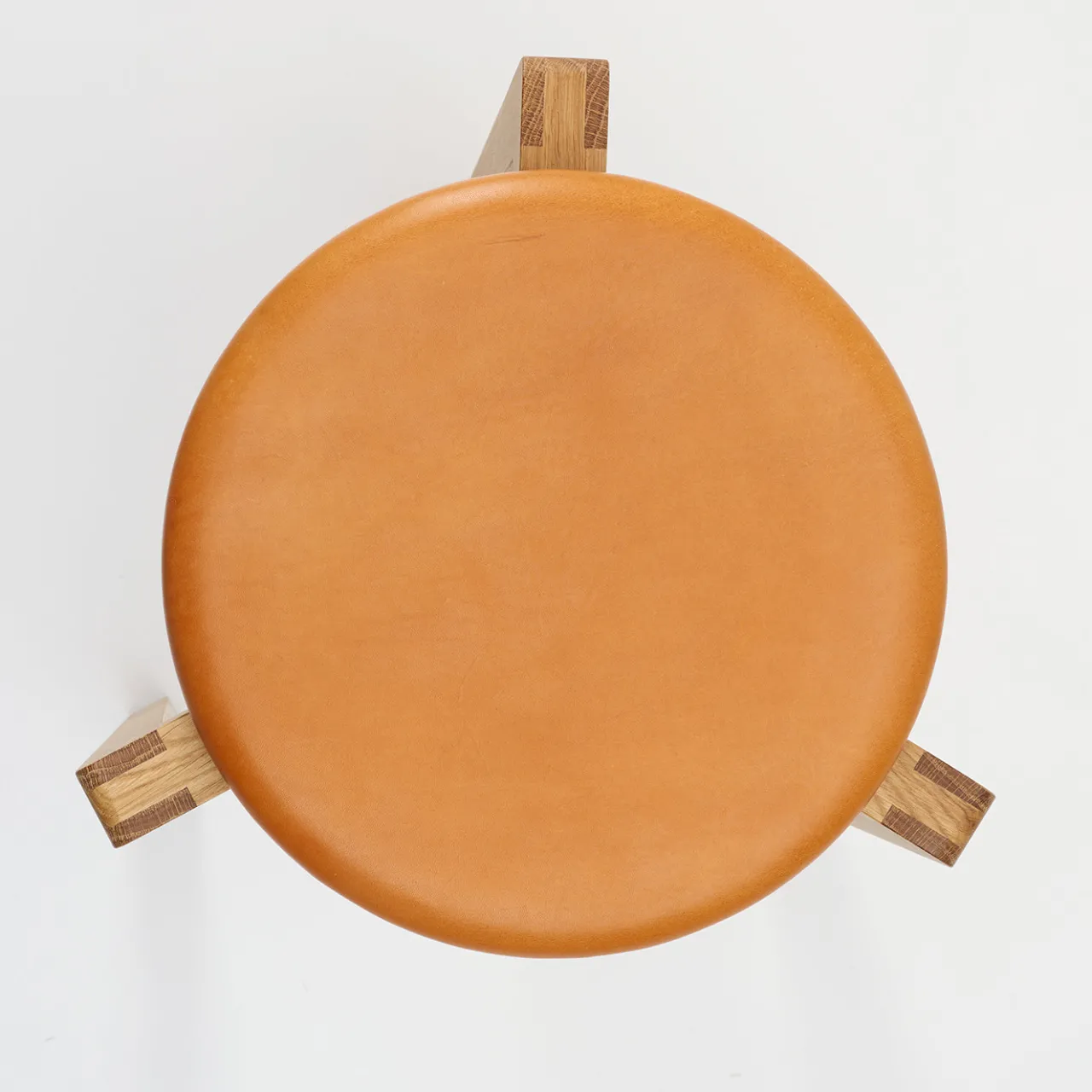 Tonucci Collection Stools<Gio Cognac Leather Round Stool
