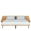 Morelato Beds<GIO' Solid Cherry Wood Bed with Built-in Nightstands