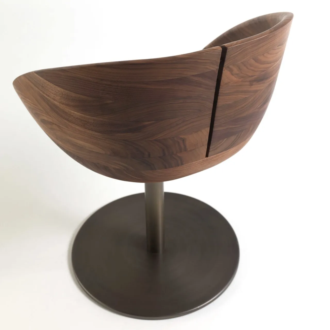 Riva 1920 Chairs<Gioconda Swivel Walnut Chair by C.R. & S.