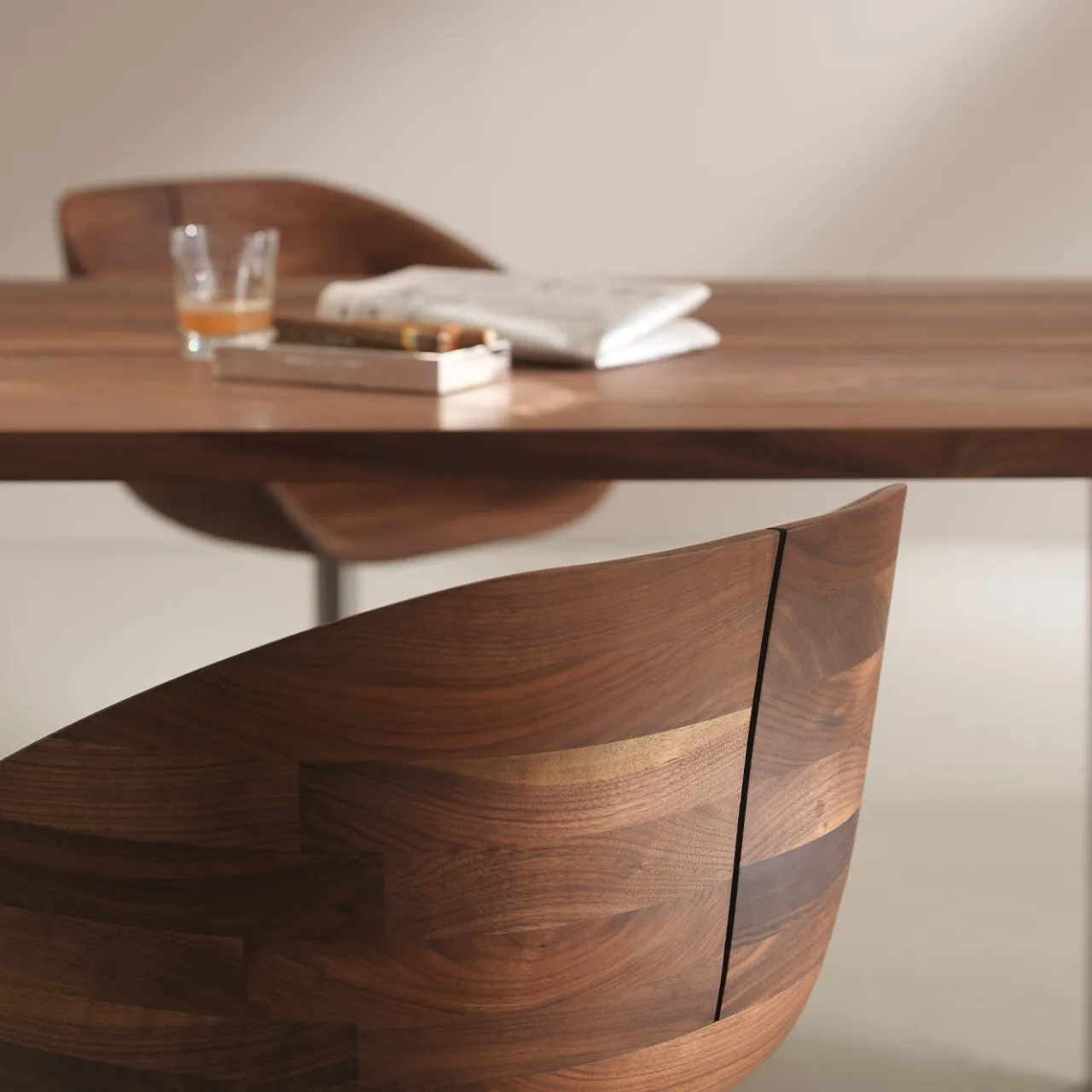 Riva 1920 Chairs<Gioconda Swivel Walnut Chair by C.R. & S.
