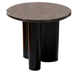 mg12 by Monica Geronimi Side Tables<Giorgia Round Greybrown Marble Side Table
