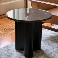 mg12 by Monica Geronimi Side Tables<Giorgia Round Greybrown Marble Side Table