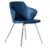 Real Piel Chairs<Giox F50 Blue Leather Chair