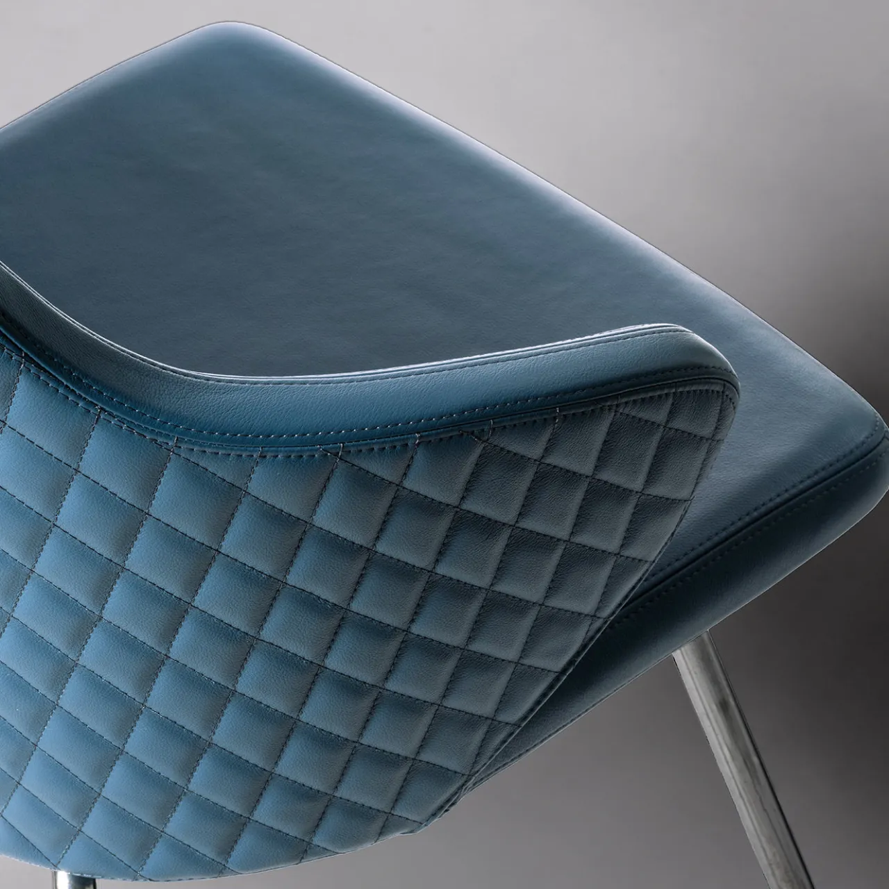 Real Piel Chairs<Giox F50 Blue Leather Chair